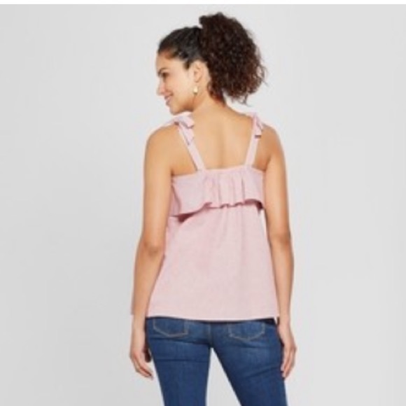 Ingrid and Isabel ruffle striped top/blouse tie - Picture 2 of 5